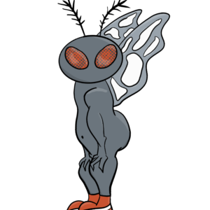 Mothman 4" Sticker