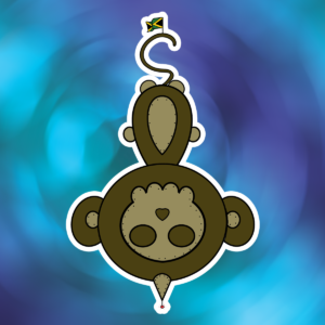 Monkey Bomb 4"x4" Sticker