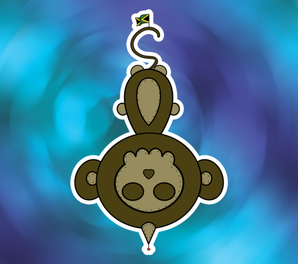 Monkey Bomb 4"x4" Sticker